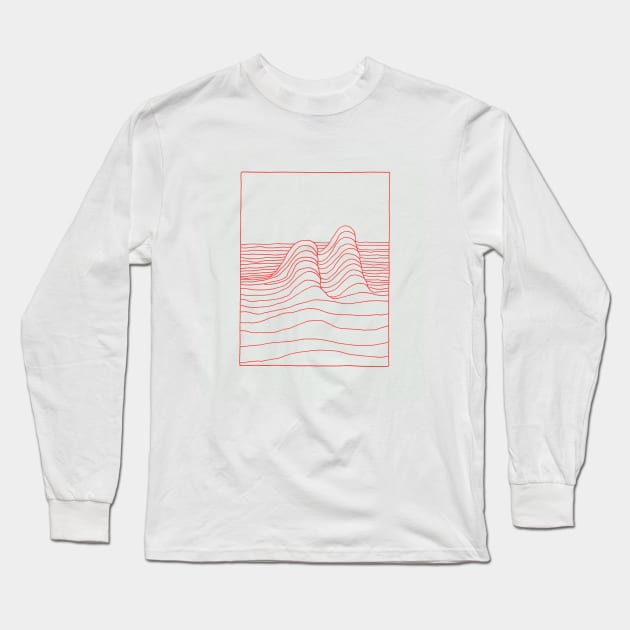 Waves Long Sleeve T-Shirt by MarjanneMars